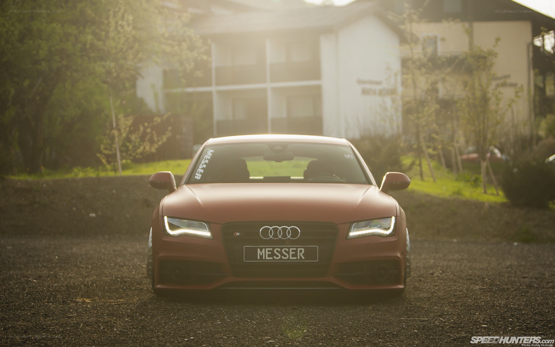 Audi S7 in matte red