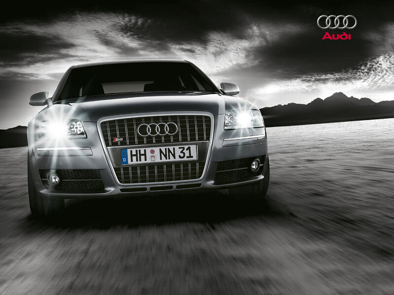 Audi S8 in motion