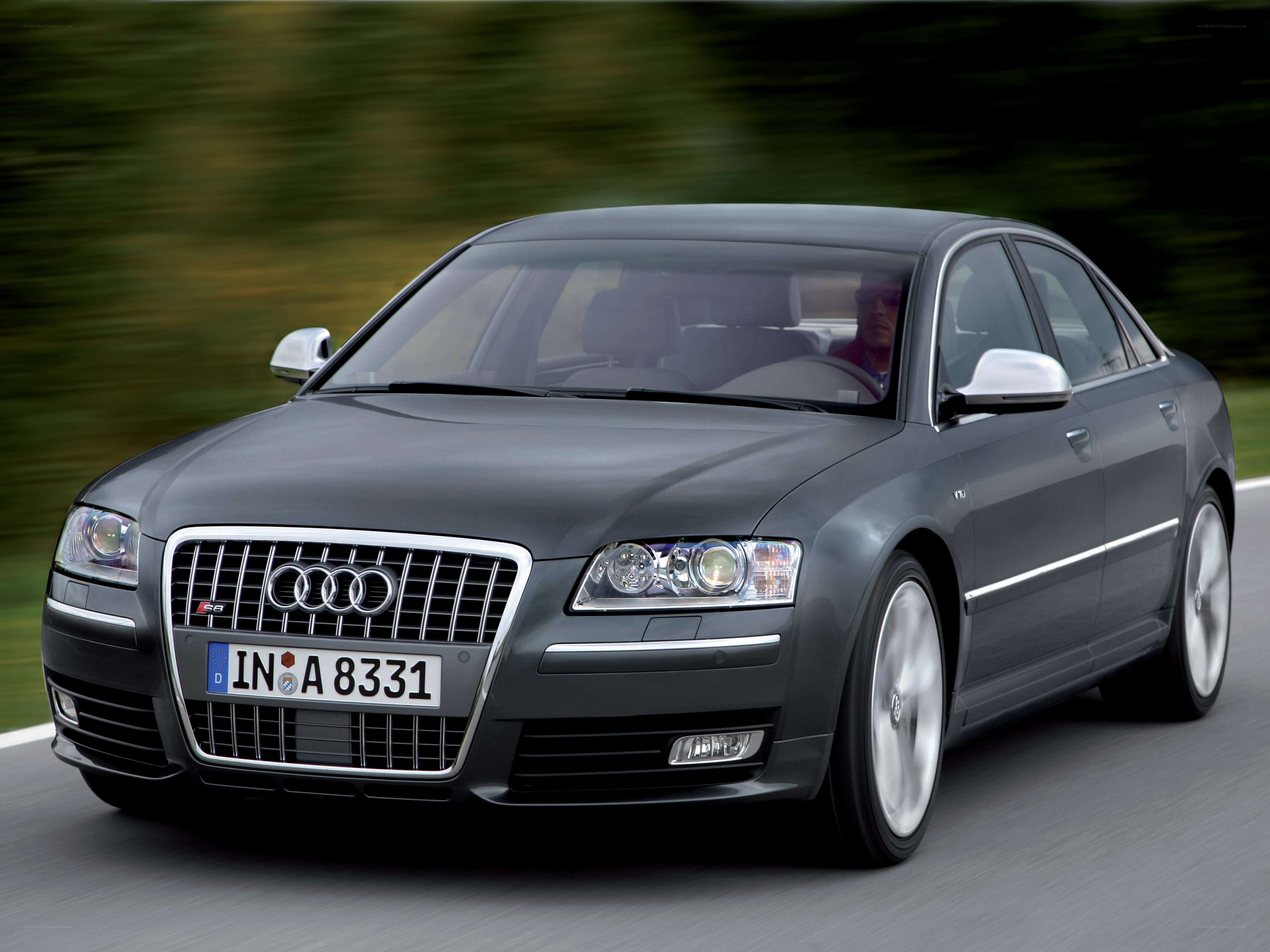 Audi S8 in motion
