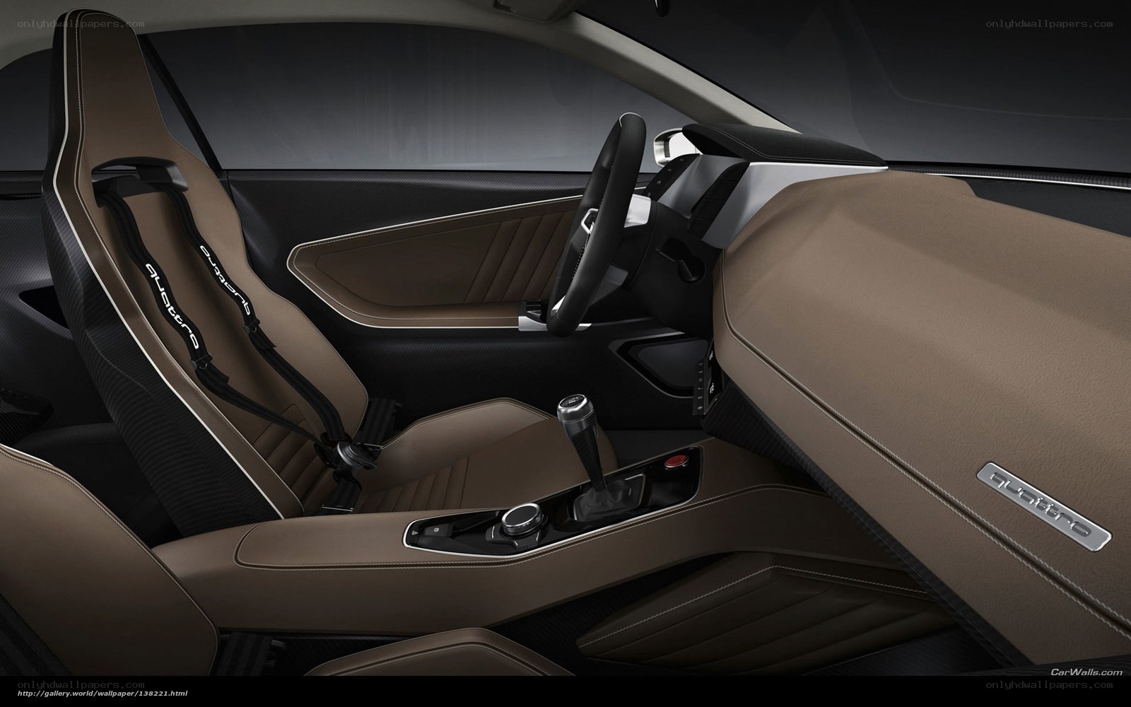 Audi sport car interior