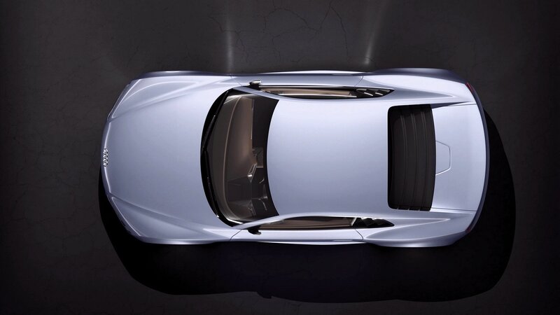 Audi sports car from above