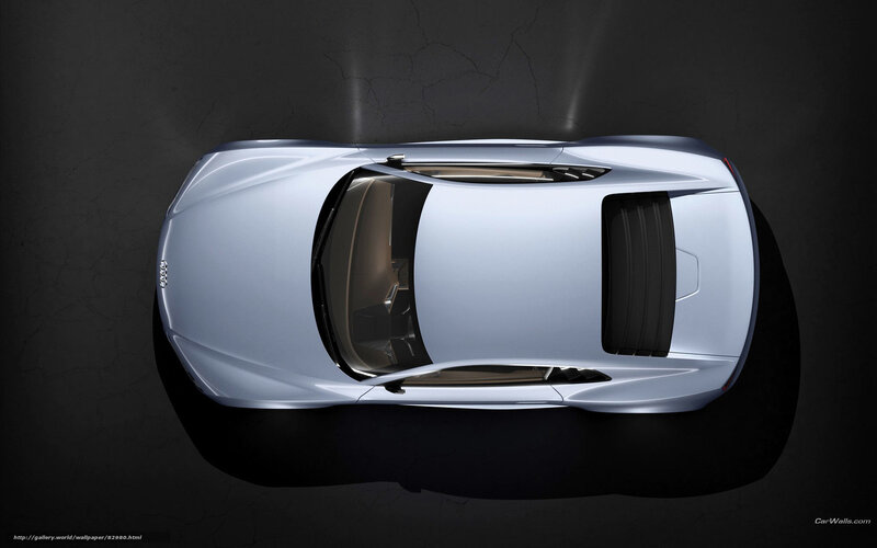 Audi sports car from above