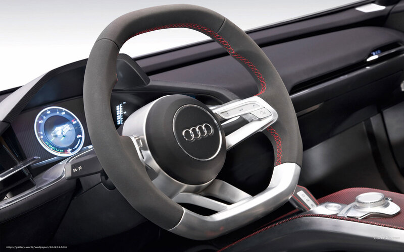 Audi steering wheel interior