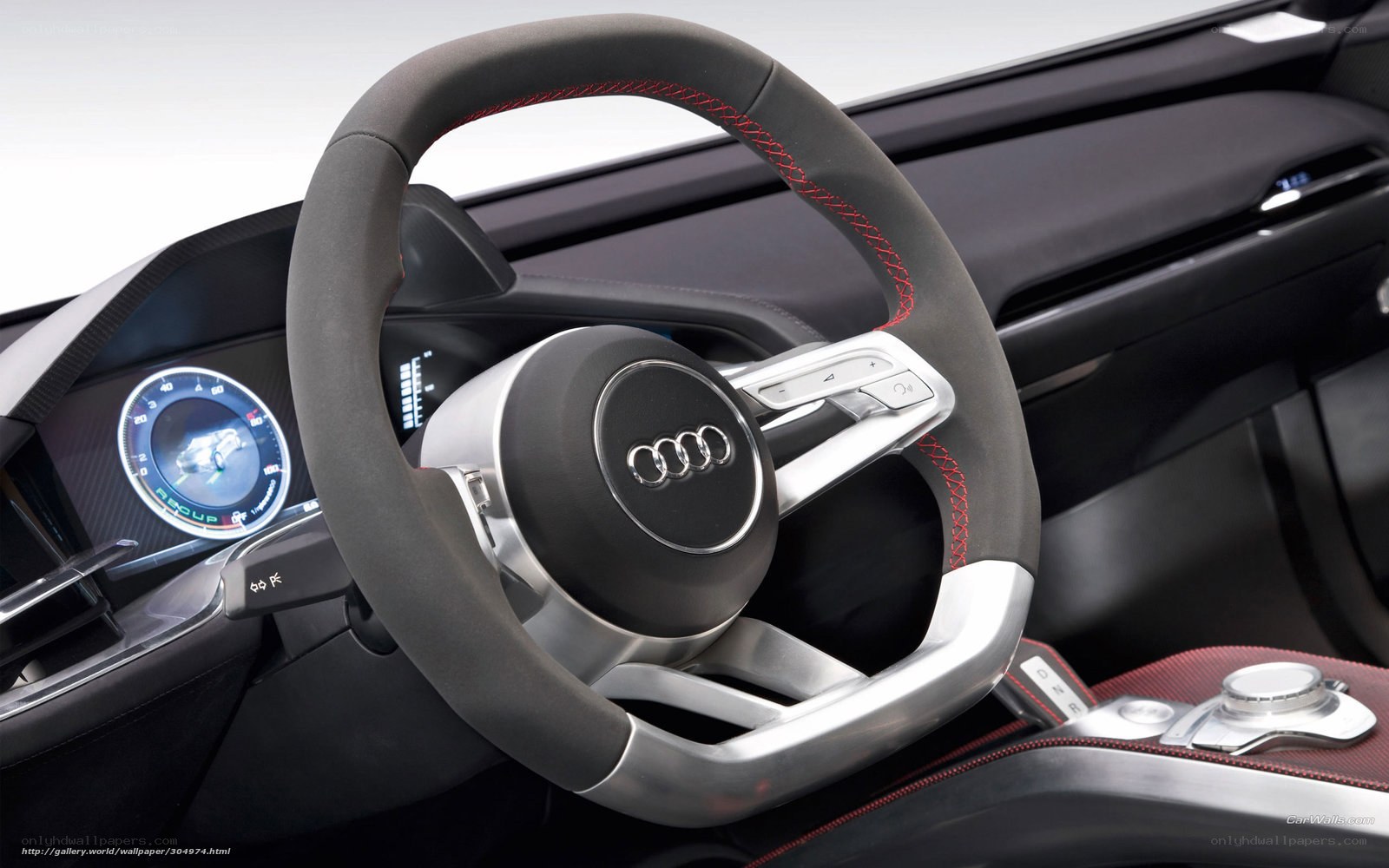 Audi steering wheel interior
