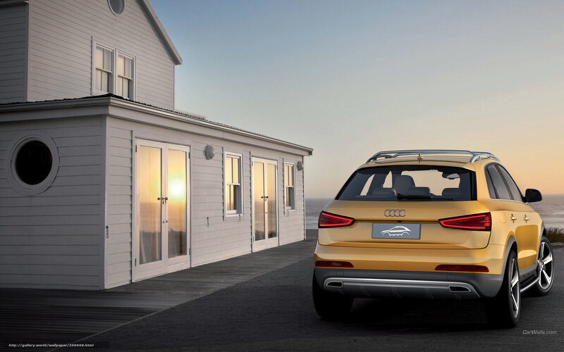 Audi SUV at a coastal house