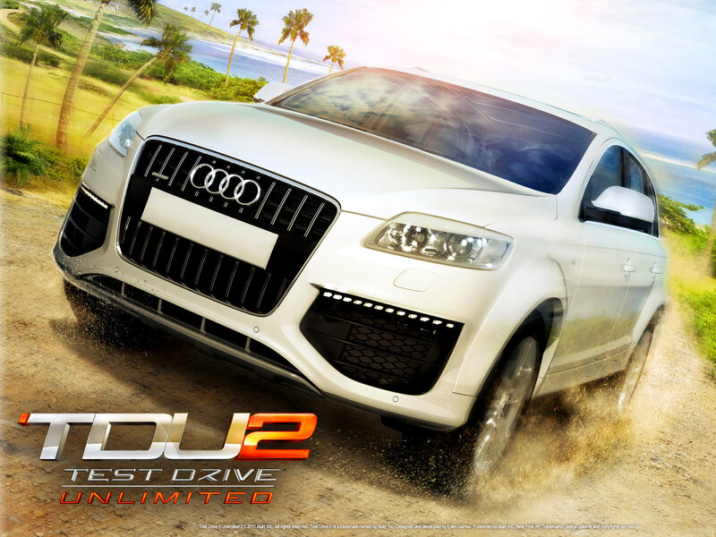 Audi SUV on a tropical dirt road