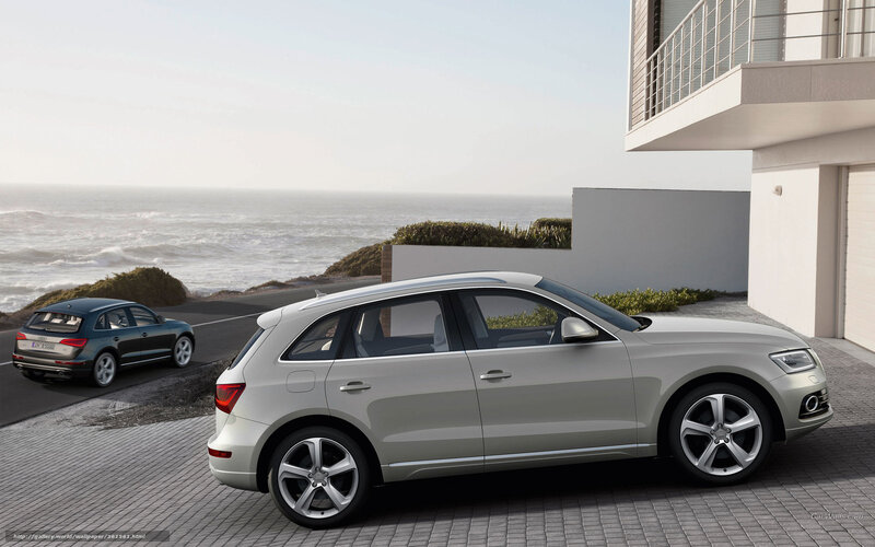 Audi SUVs by the coast
