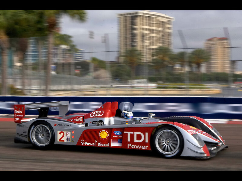 Audi TDI race car on track
