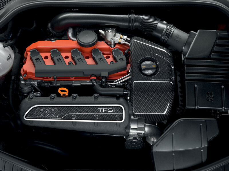 Audi TFSI Engine — Black, Technical, Photograph