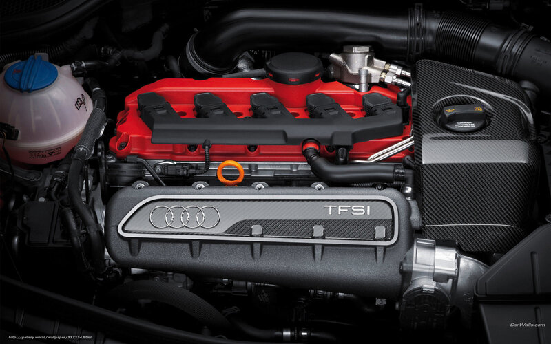 Audi TFSI Engine — Black, Technical