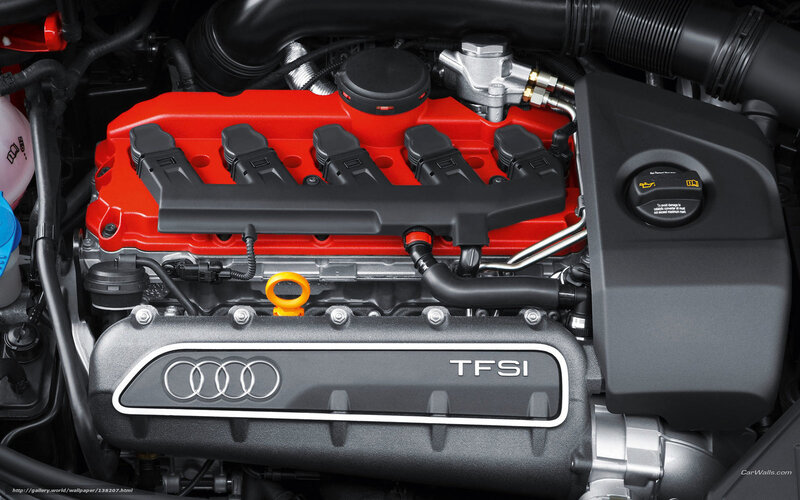 Audi TFSI Engine — Red