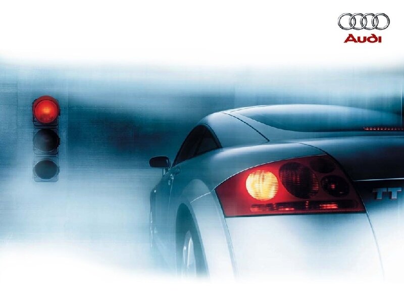 Audi TT at a red light
