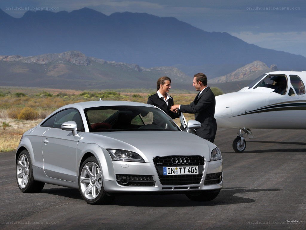 Audi TT at an airfield
