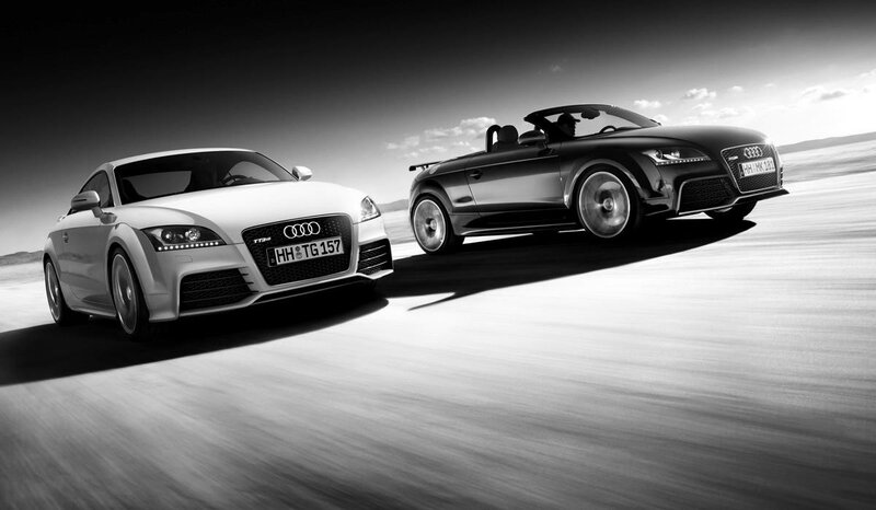 Audi TT cars in motion