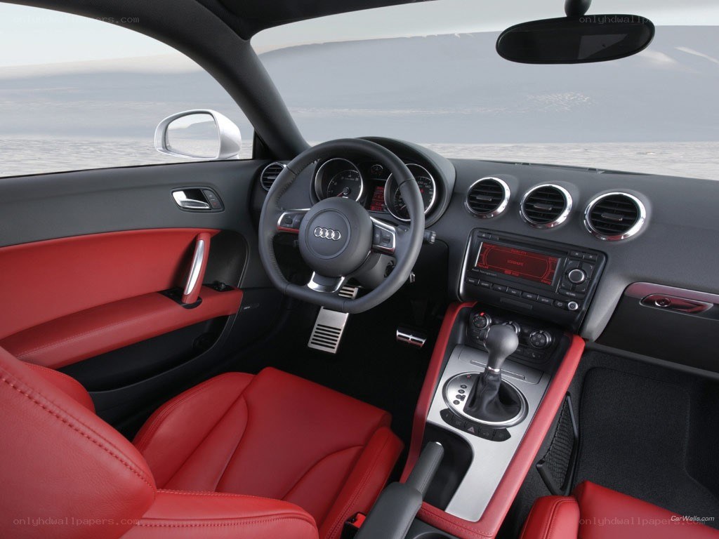 Audi TT interior with red leather