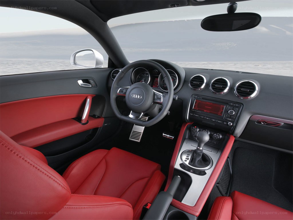 Audi TT interior with red seats
