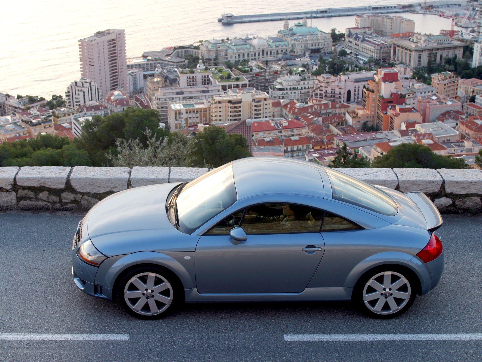 Audi TT on a coastal road