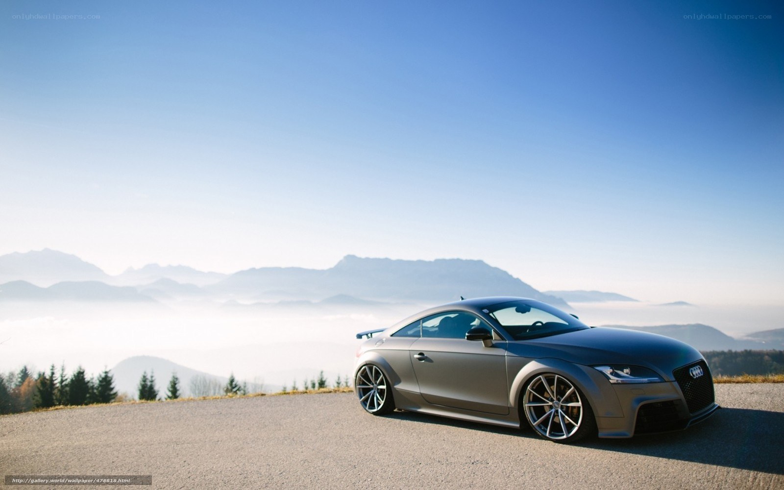 Audi TT on a mountain road