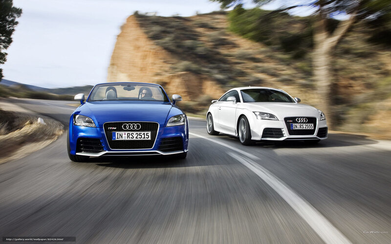 Audi TT RS cars on road