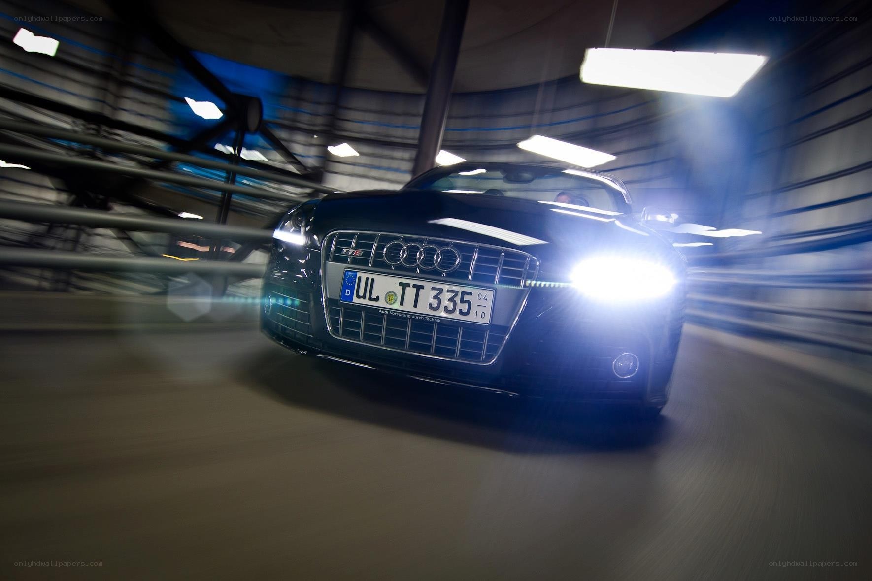 Audi TT RS in motion