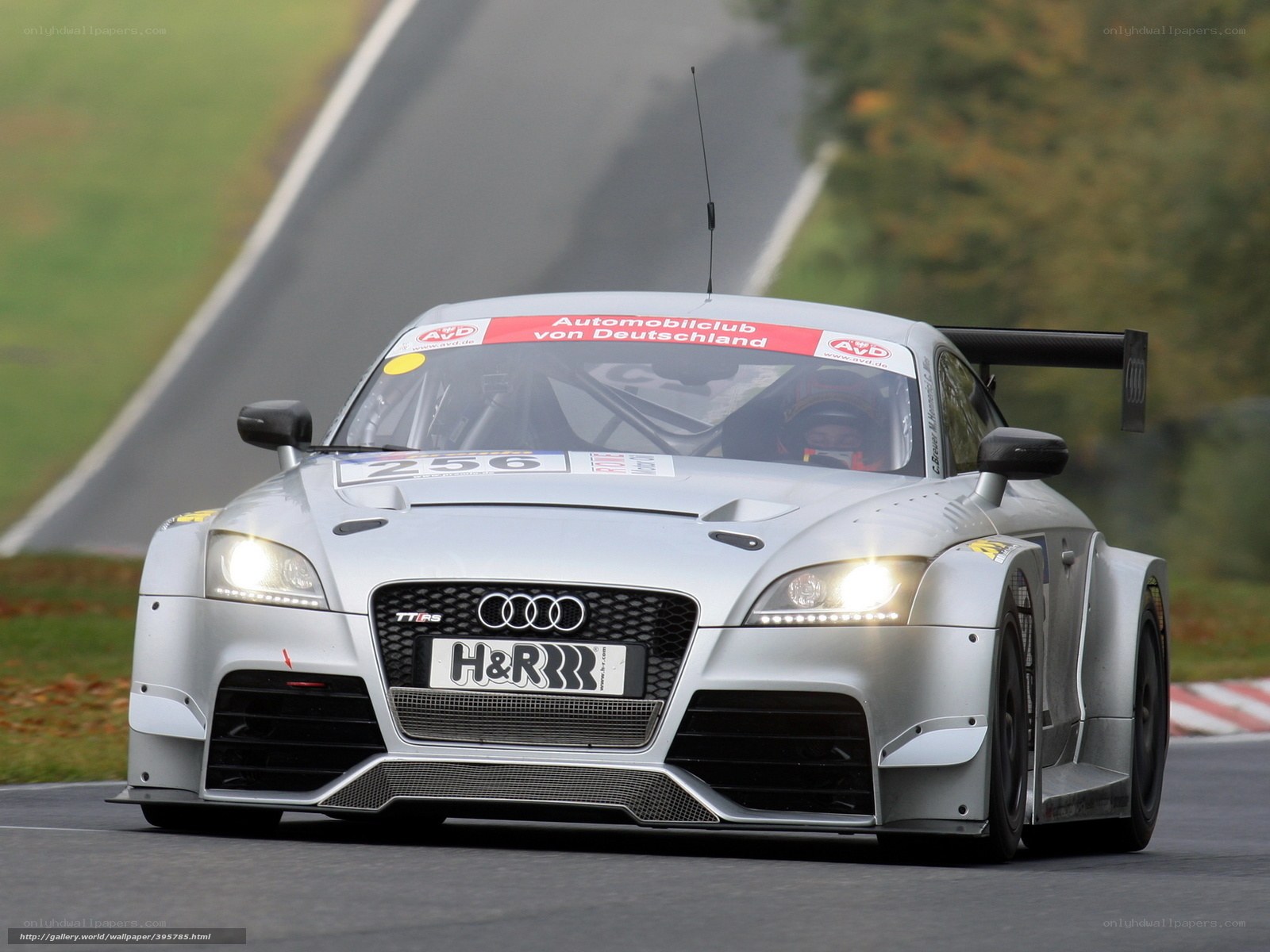 Audi TT RS race car on track