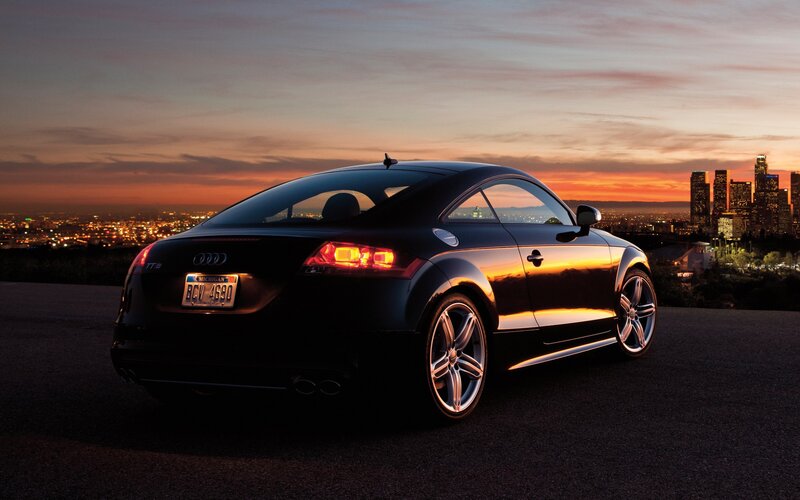 Audi TT-S at sunset