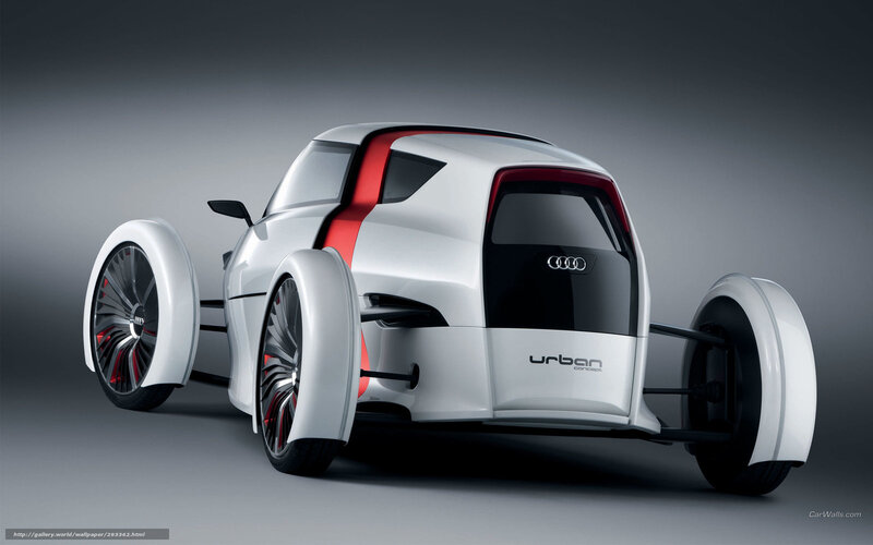 Audi Urban Concept Car — White, Dramatic
