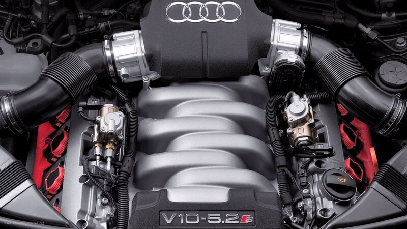 Audi V10 Engine — Black, Technical