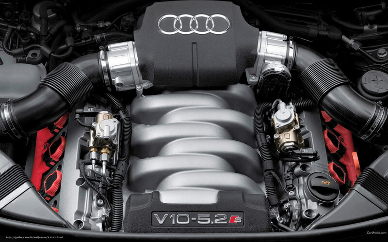 Audi V10 Engine — Black