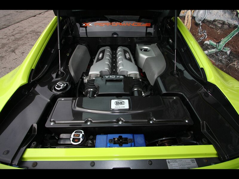 Audi V10 Engine — Lime Green