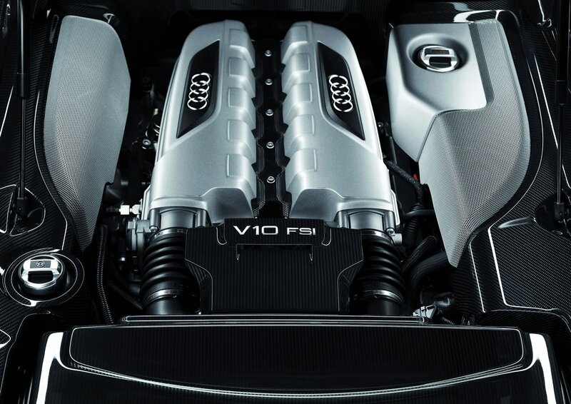 Audi V10 FSI Engine — Black, Technical