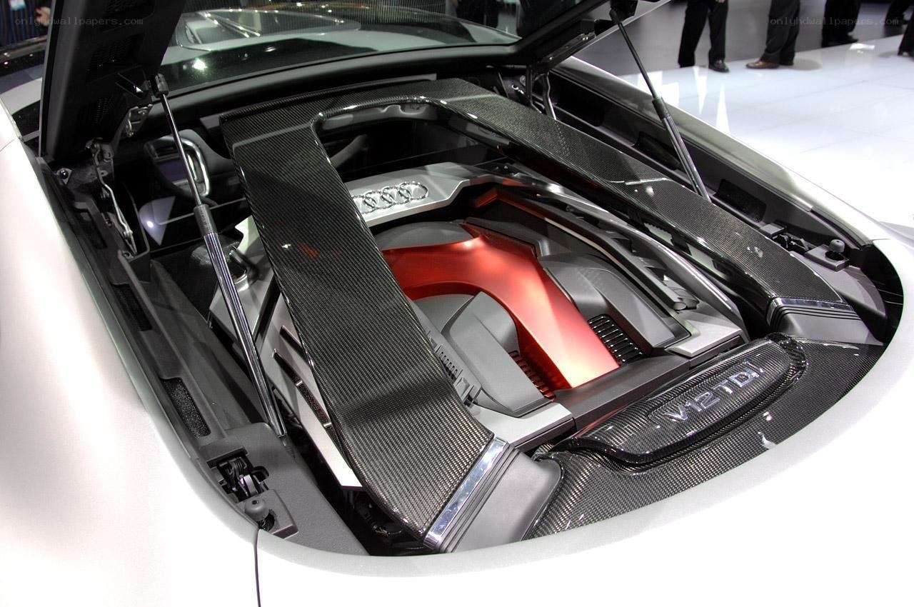 Audi V12 TDI engine bay