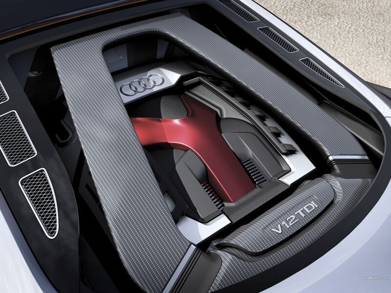 Audi V12 TDI engine bay