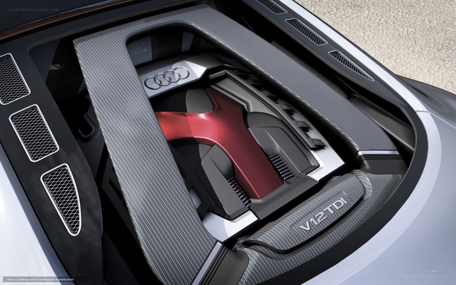 Audi V12 TDI engine bay