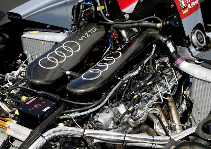 Audi V12 TDI Engine — Black, Technical
