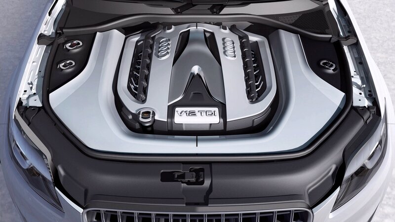 Audi V12 TDI Engine — Silver, Technical