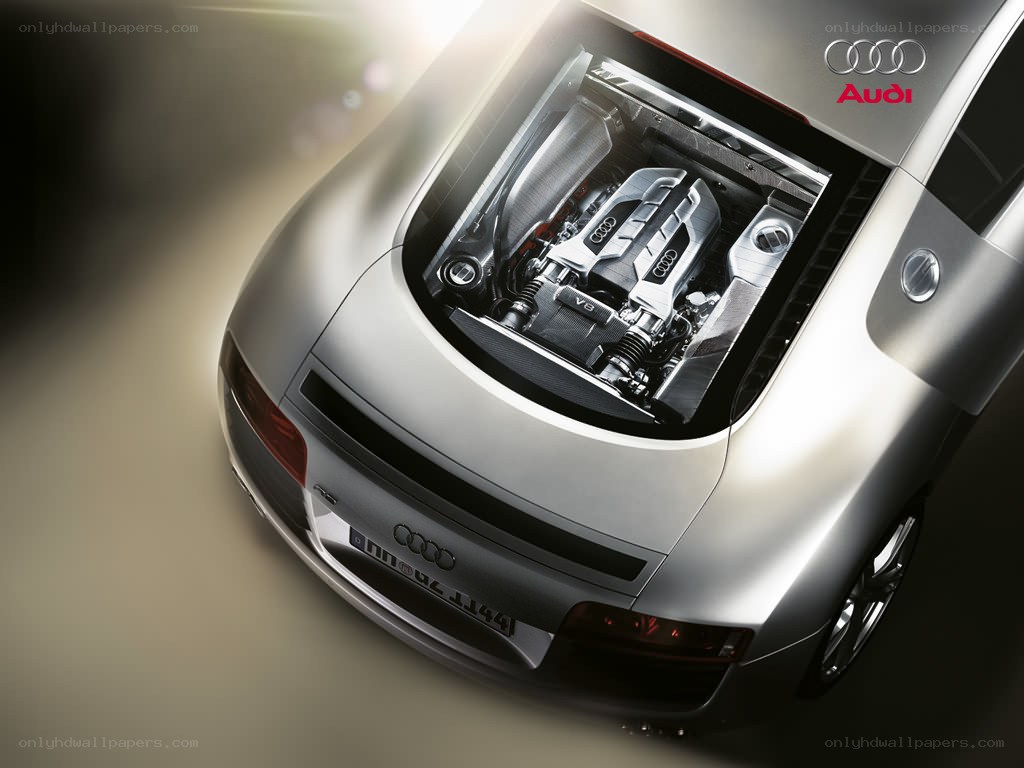 Audi V8 engine view