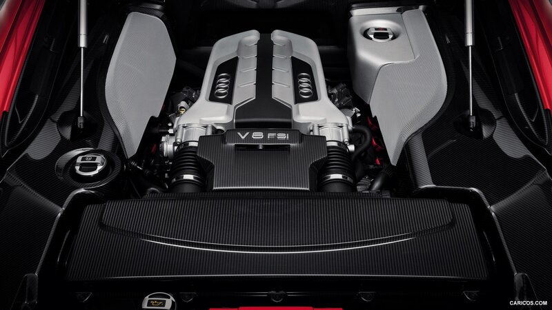Audi V8 FSI engine bay