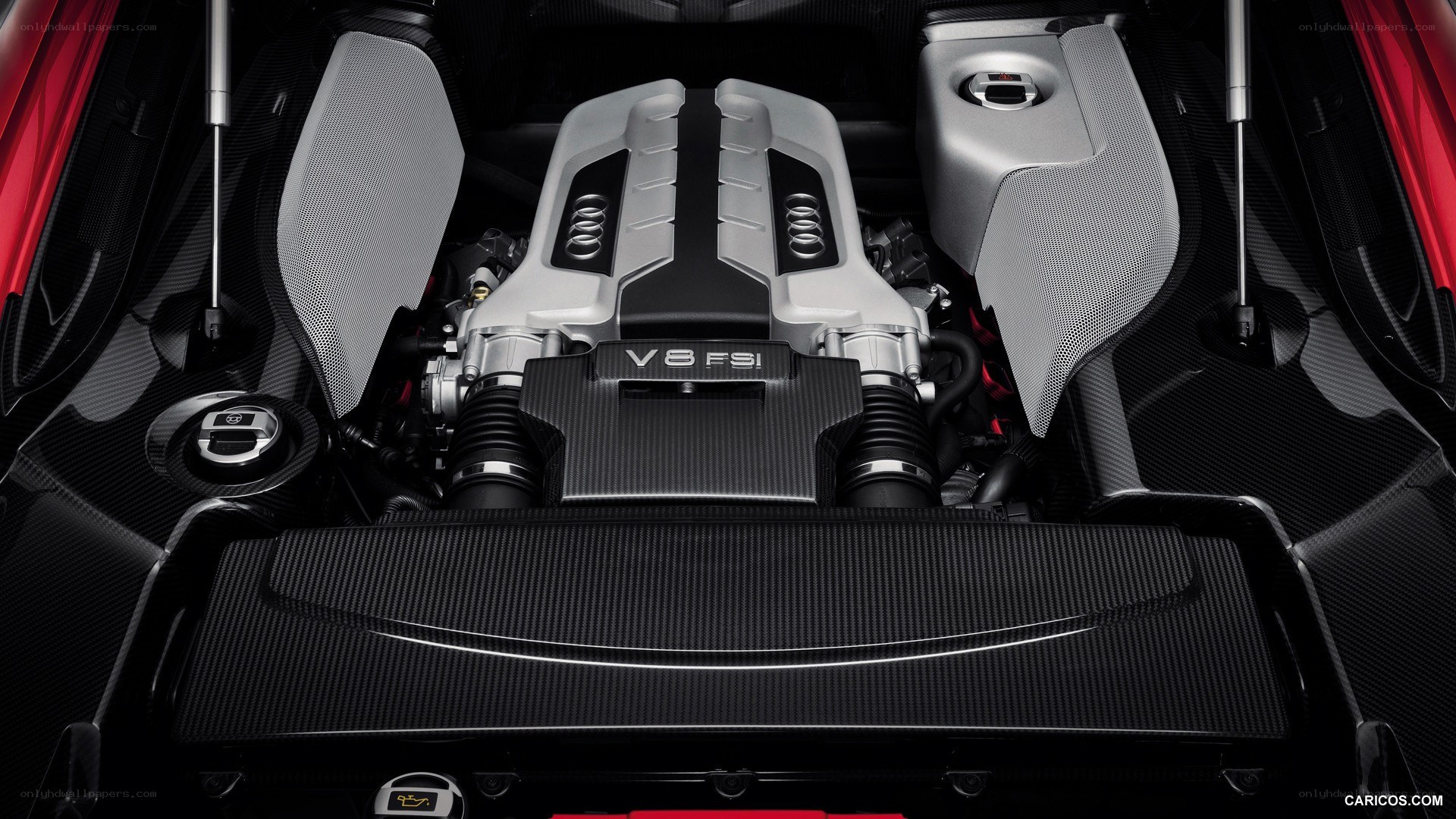 Audi V8 FSI engine bay