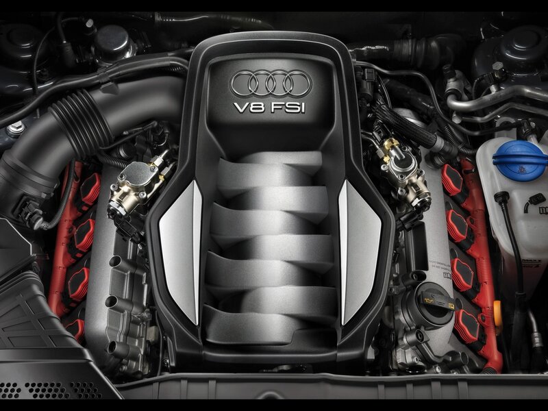 Audi V8 FSI Engine — Black