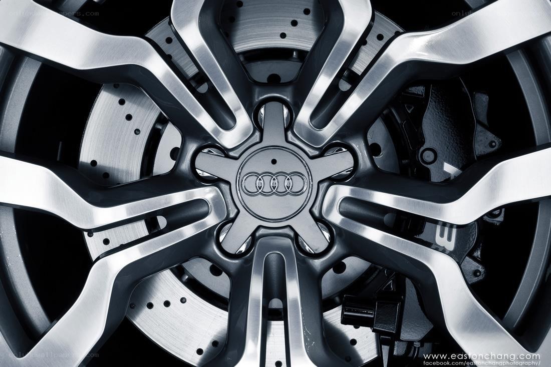 Audi wheel close-up