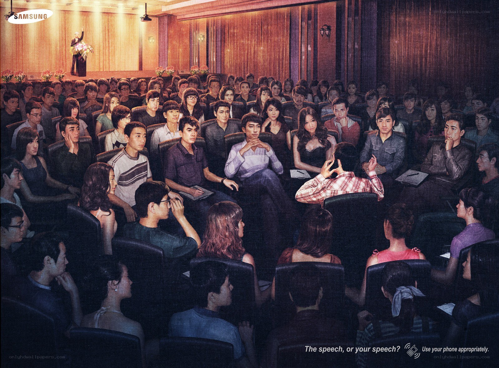 Audience at a presentation