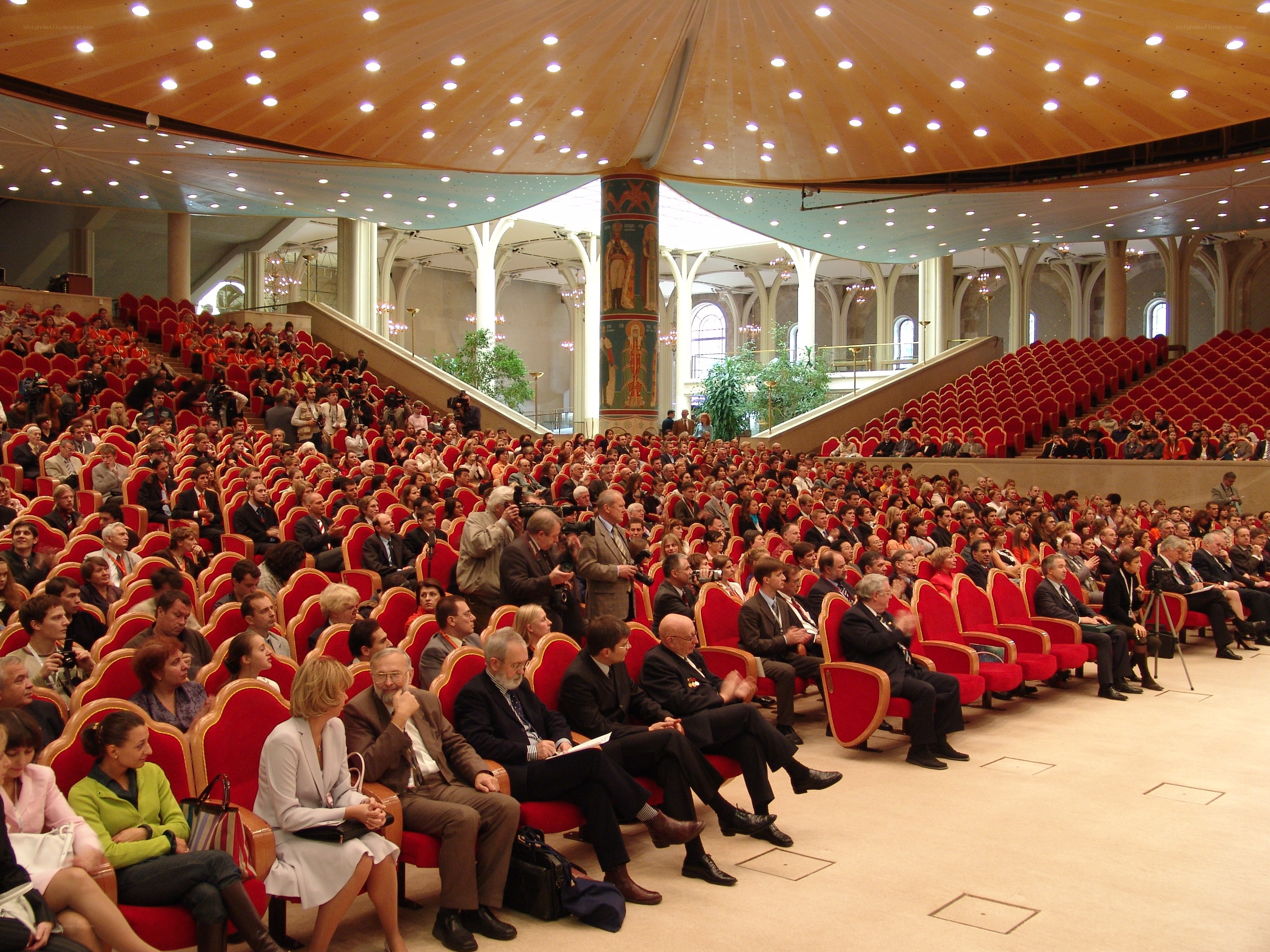 Audience in a large hall