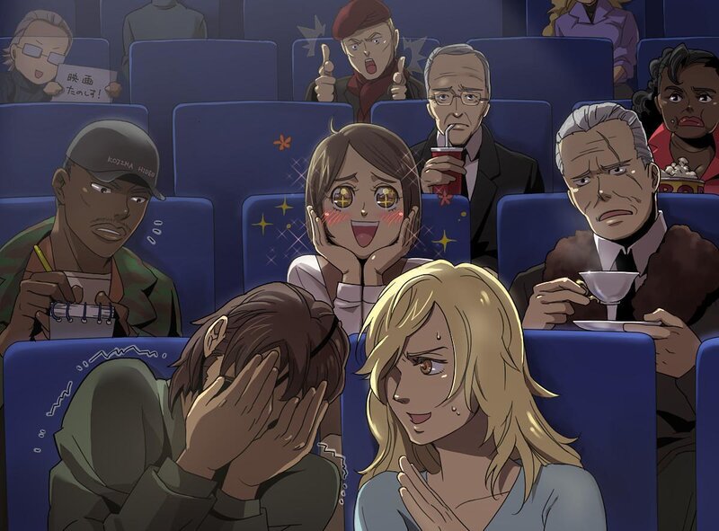 Audience reactions in a theater