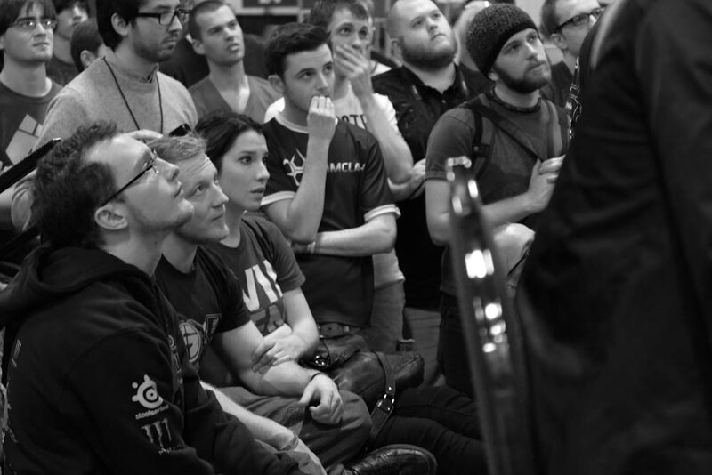 audience watching presentation