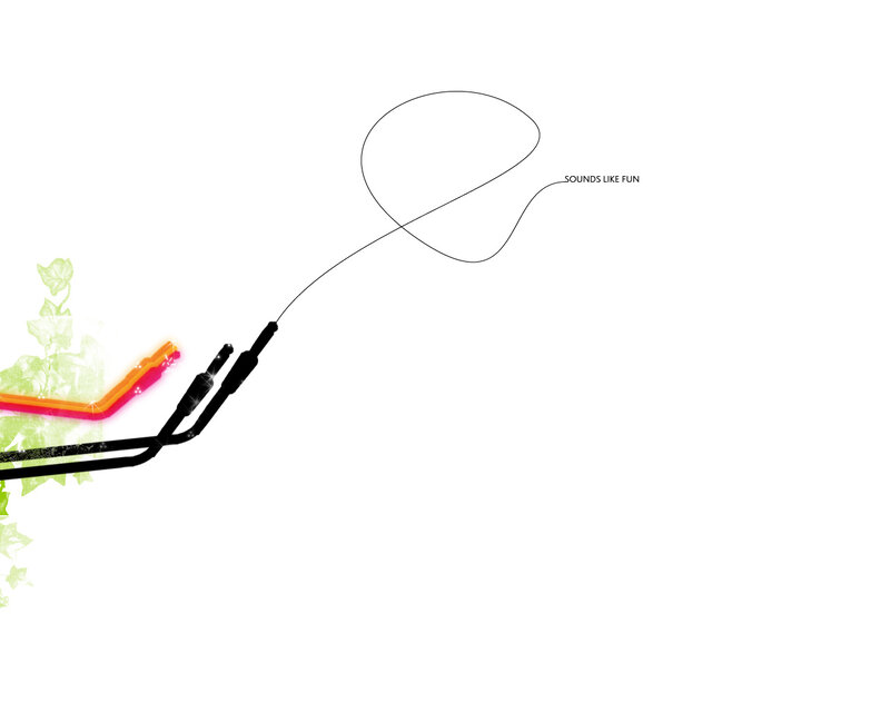 audio cable with colorful design