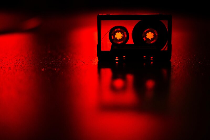Audio Cassette Tape — Red