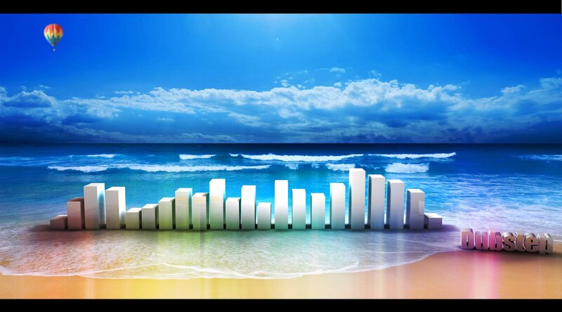 Audio Equalizer on Beach
