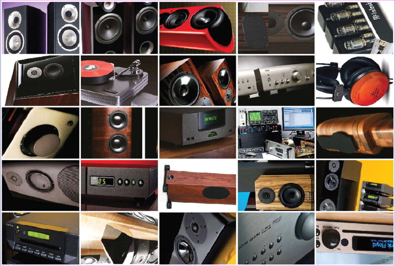 Audio equipment collage