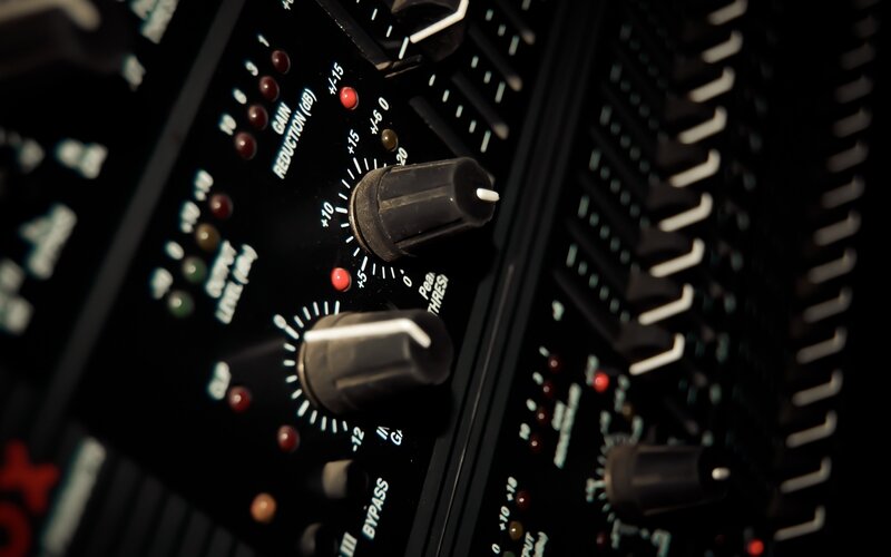 audio equipment control panel